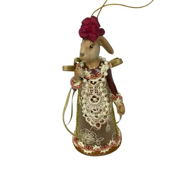 Wayne M. Kleski Katherine’s Collection Hare Rabbit Christmas Ornament - Picture 2 of 9
